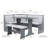 Kasdan 5 - Person Breakfast Nook Dining Set with Storage-122631428