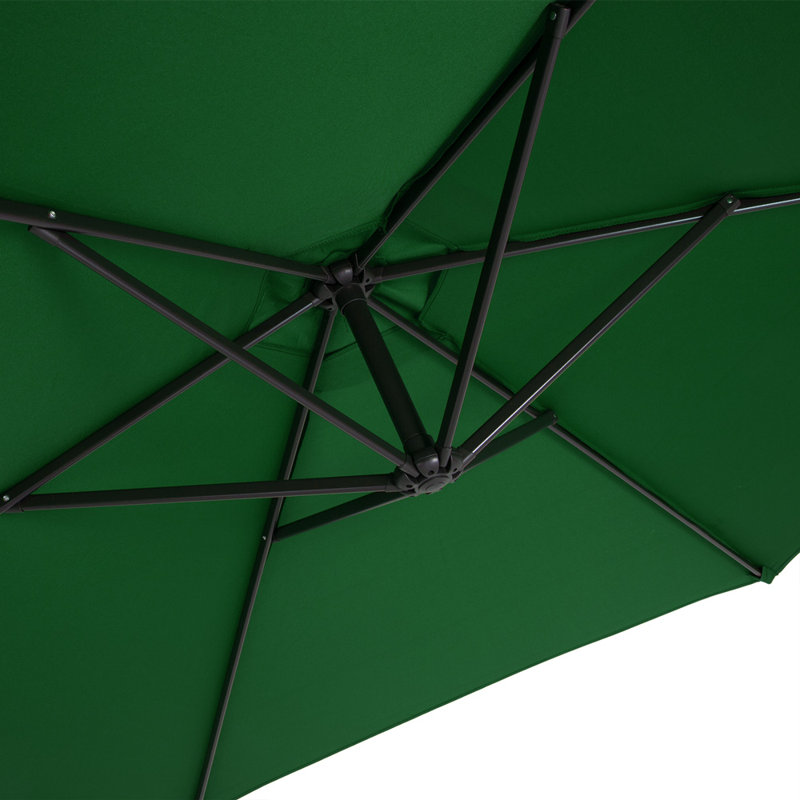 Dulcie Cantilever Parasol, 208cm H x 330cm W x 330cm D, Green