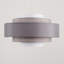 19cm H Linen Drum Pendant Shade ( Clip On )-26614866-26777326