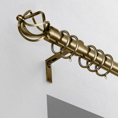Steel 2.8cm Single Curtain Pole