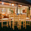 Outdoor 7 - Piece Teak Bistro Set with Cushions