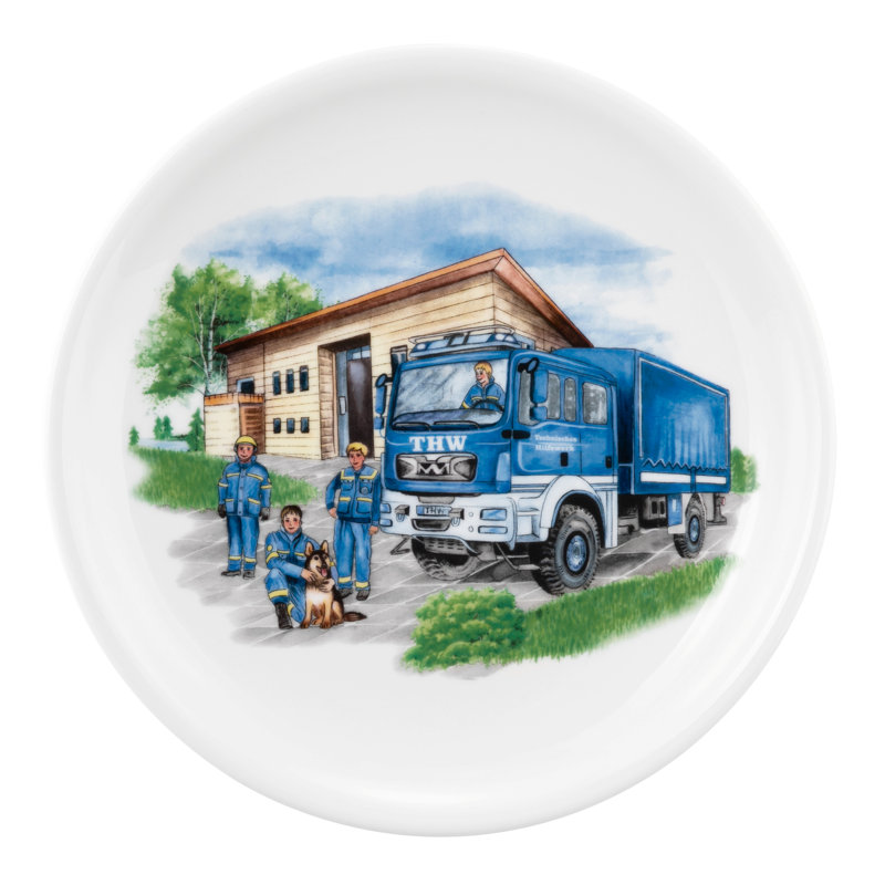 Compact Blue Light Dinner Plate