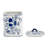 Chinoiserie Ceramic Decorative Box Jars with Lids - Rectangular Floral & Scenic Storage Accents for Shelves, Console Tables & Entryways - Set of 2, Blue & White