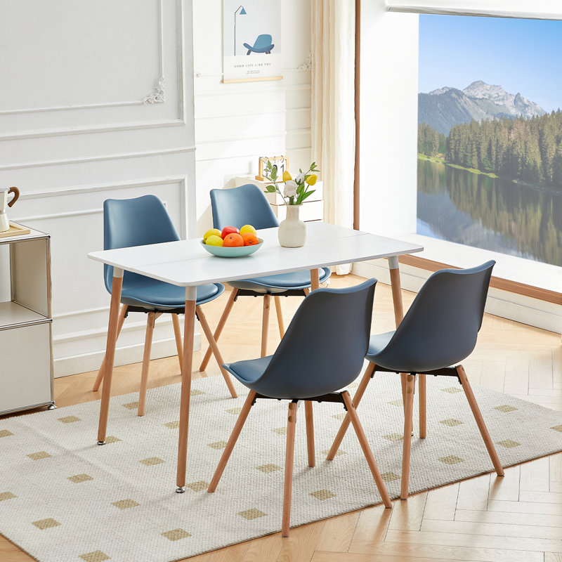 Wendell 4 - Person Dining Set, Aegean Blue