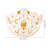 3-Light Modern White Glass Flower Flush Mount