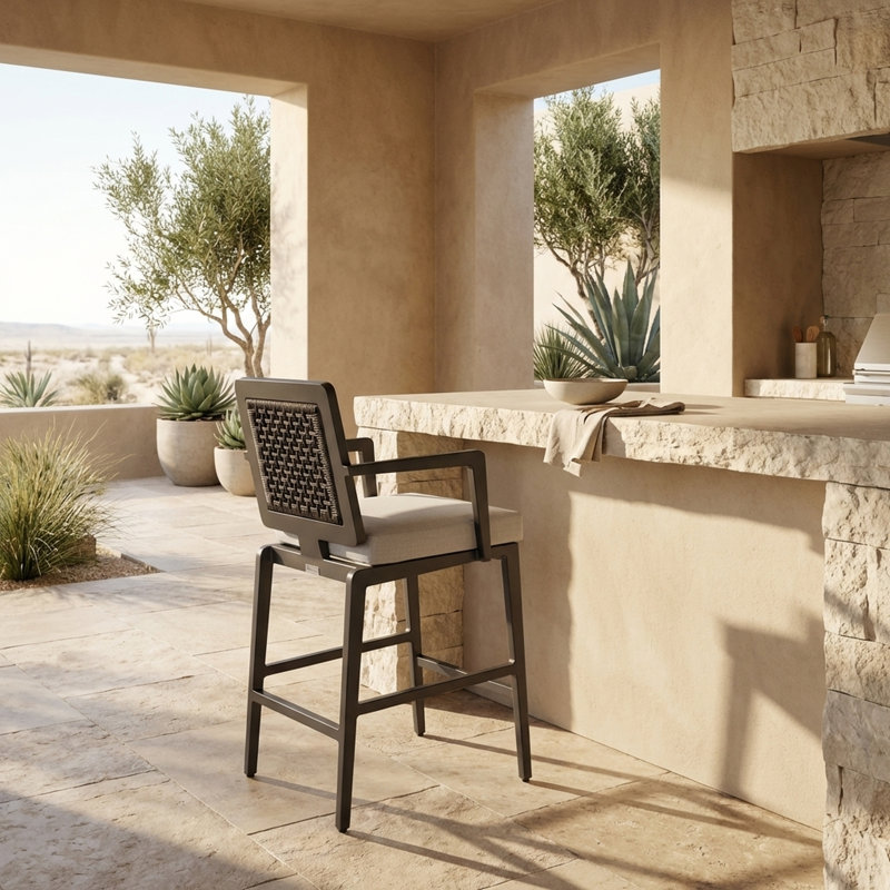 Tabouret Higgins, Bar Stool (30" Seat Height)