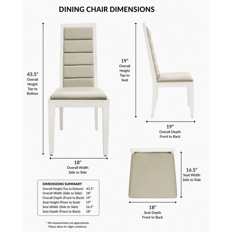 Venus Lacquer Dining Chair (Black or White) (Set of 2), Black Lacquer/Black