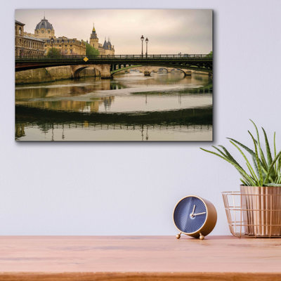 'Paris - Pont D'arcole Bridge' by Epic Portfolio Acrylic Glass Wall Art