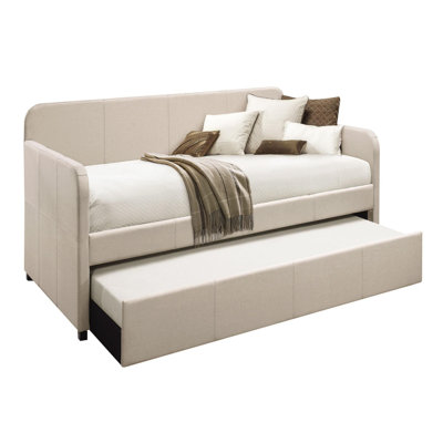 Luxurious Velvet Wood Daybed With Trundle For Ultimate Comfort And Style by Rosdorf Park