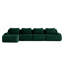 Canapé modulaire modulaire en forme de L de 146 po pour salon, tissu de flanelle, canapé 4 places surdimensionné, siège profond, canapé désossé, repose-pieds mobile-721935368