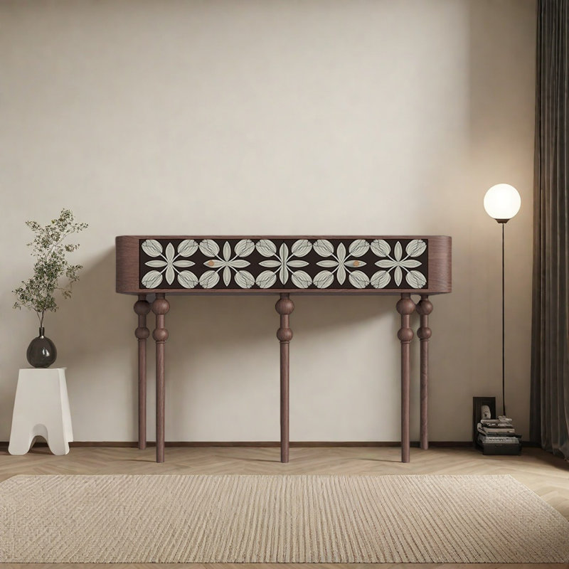 Modern Minimalist Console Table, Brown
