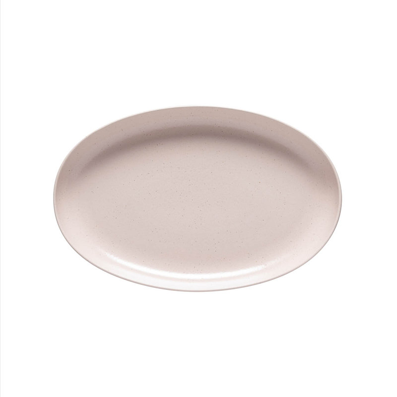 Costa Nova Casafina Pacifica Platter, Marshmallow, 0.91" H x 8.1" W x 12.72" L