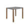 Aston Newport Loft Dining Table, 30 in. High Faux Concrete Grey Top with Light Amber Wood, Rustic Industrial Style, 48 in. L x 38 in. D, Mix and Match with Newport Collection