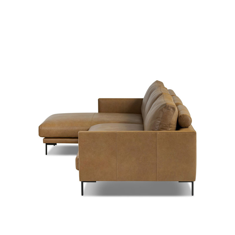 Melle 2Pc Sectional W/ LAFC-Omari Natural, Omari Natural Polyester Blend, Right Hand Facing