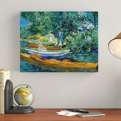 «Bank of the Oise at Auver» par Vincent Van Gogh, impression sur toile tendue