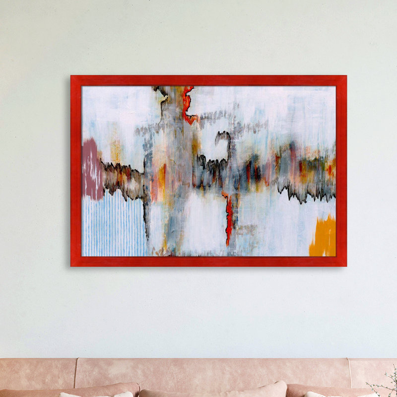 "Echo" par Clive Watts - Reproduction d'art sur toile encadrée, H 39,5 po x l 27,5 po x P 2 po, Cadre rouge Stiletto