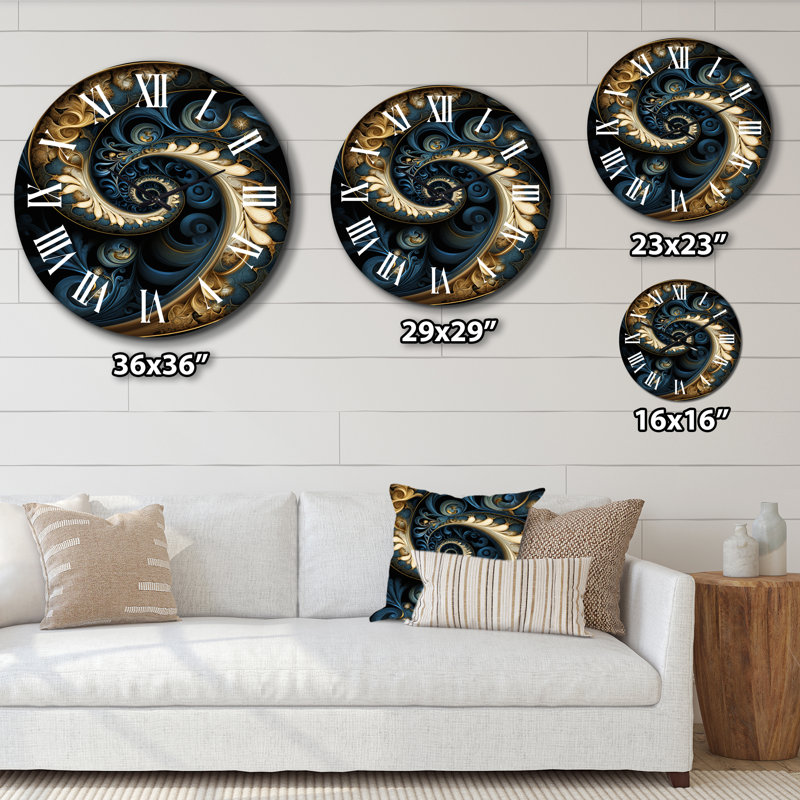 Horloge murale Cheli - Fractals, Petit