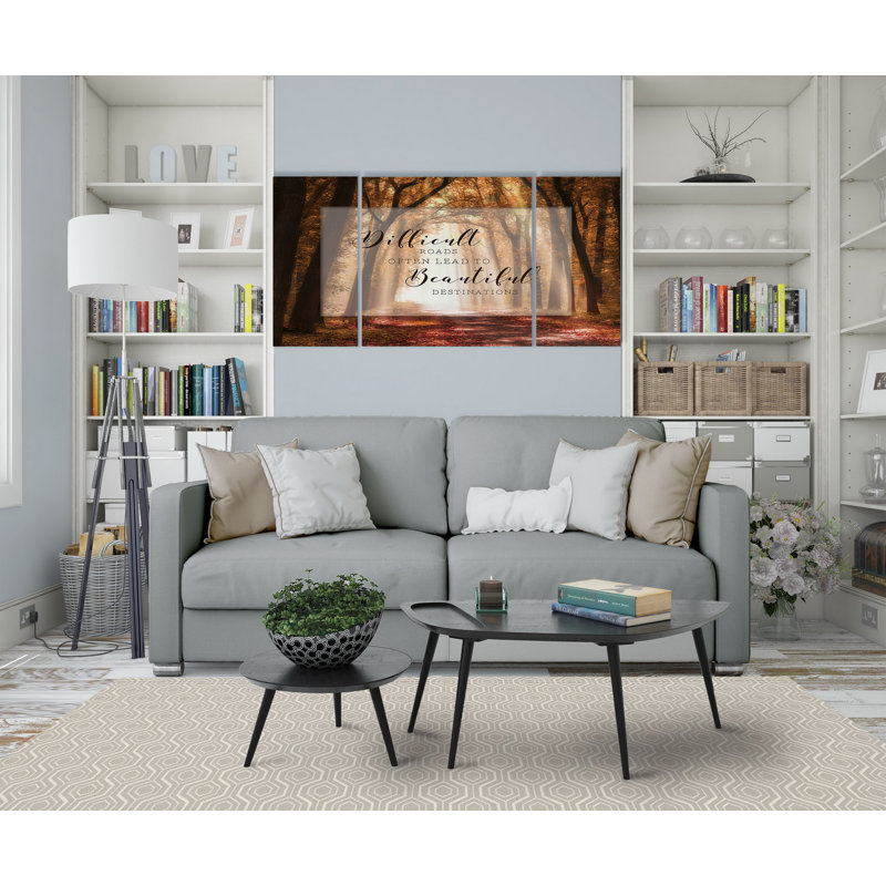 « belle destination », impression sur toile de qualité supérieure, H 24 po x l 48 po x P 1,5 po