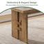 Bureau de direction 63 po en bois massif avec grand plateau