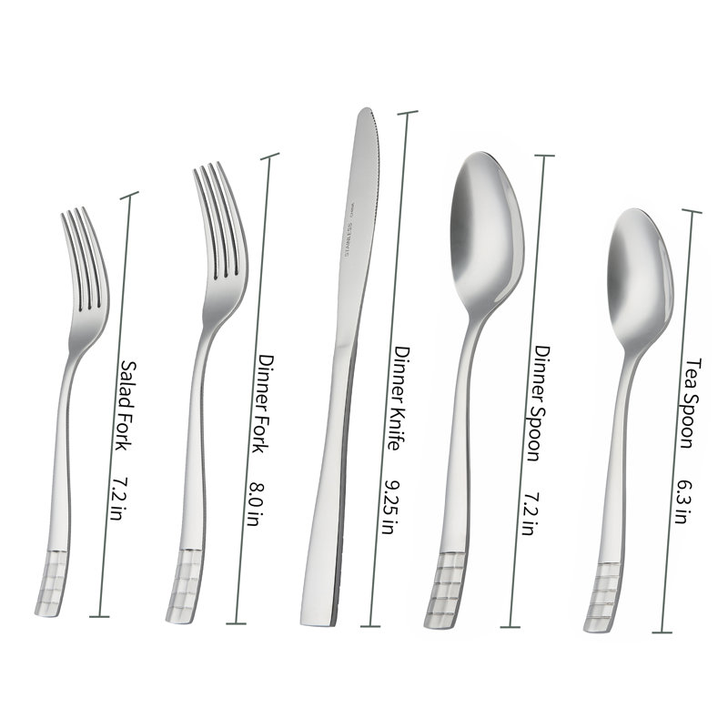 Checkmate Stainless Steel Mirror Polished Flatware Set - Service for 4