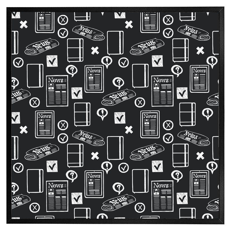Single Picture Frame Print, Black, 31cm H x 31cm W x 4cm D