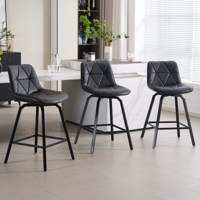 Tabouret de comptoir pivotant 26 po