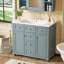 Meuble-lavabo simple 36 po avec plateau en résine Dietram