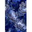 Papier peint floral, décoration murale moderne bleue