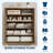 5 Drawers Dresser, Wood Chest of Drawers with Bar Handles, Storage Dressers Organizer for Bedroom-1710575082