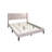 Elegant Modern Velvet Upholstered Queen Size Bed Clean Lines Design Headboard 1Pc Bedframe-1365876906