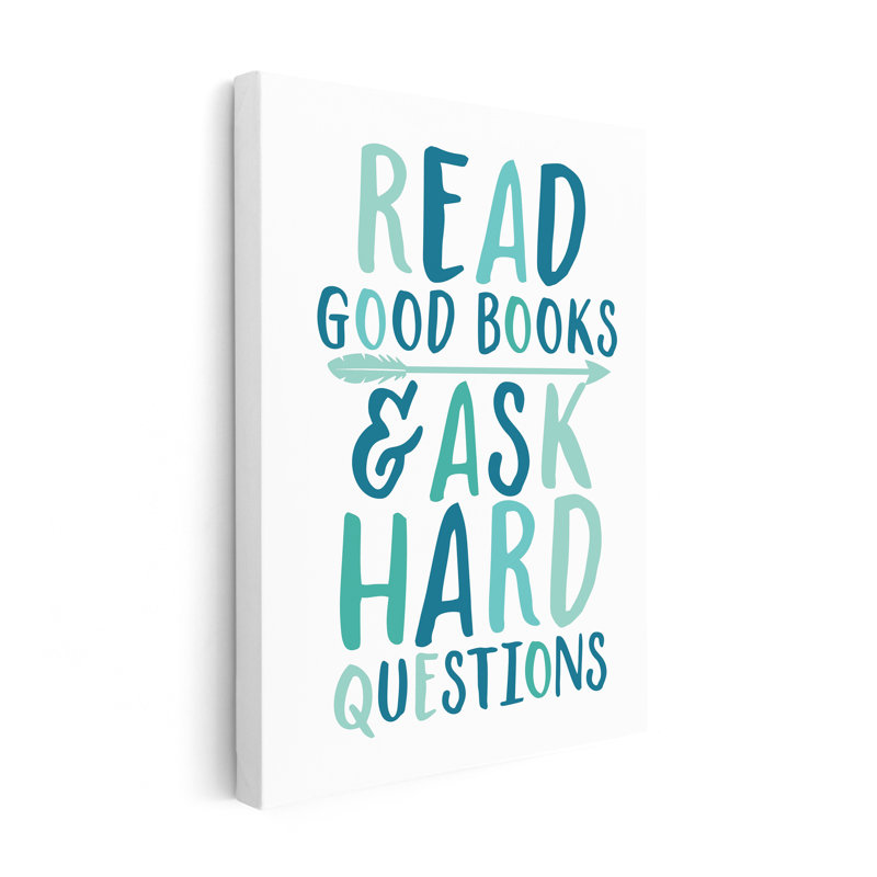 Lire de bons livres, Sans cadre, Canevas, H 18 po x l 24 po