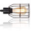 Plafonnier semi-encastré 3 lumières, plafonniers avec abat-jour cage en métal, luminaire suspendu pour chambre à coucher, salon, cuisine, bureau, couloir, entrée
