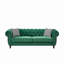 Canapé 85 po en tissu d'ameublement Chesterfield