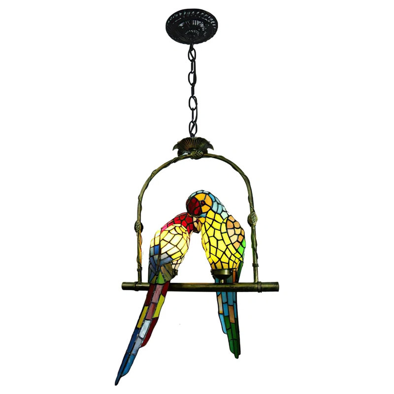 Lustre perroquet Aurelius Vintage Tiffany