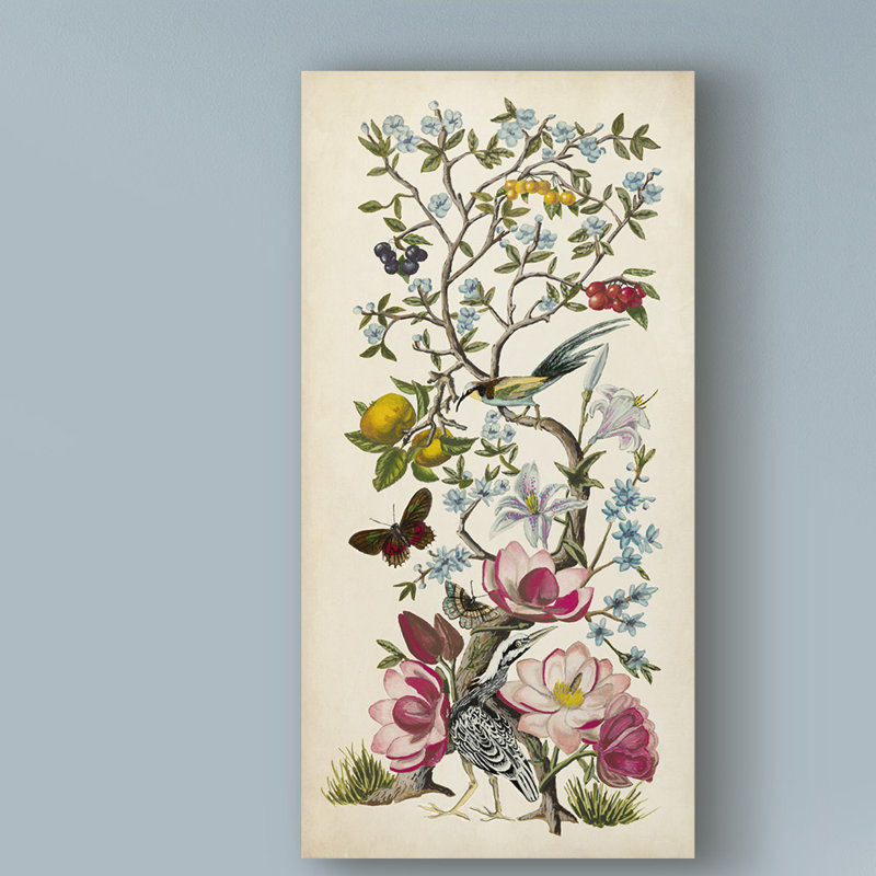 «Chinoiserie Natura II», impression sur toile tendue, H 19 po x l 10 po x P 2 po