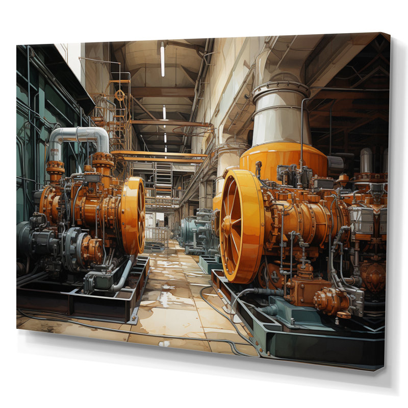 «Yellow Power Plants Powerful Energies» sur impression sur toile, H 30 po x l 40 po x P 1,5 po, Toile tendue