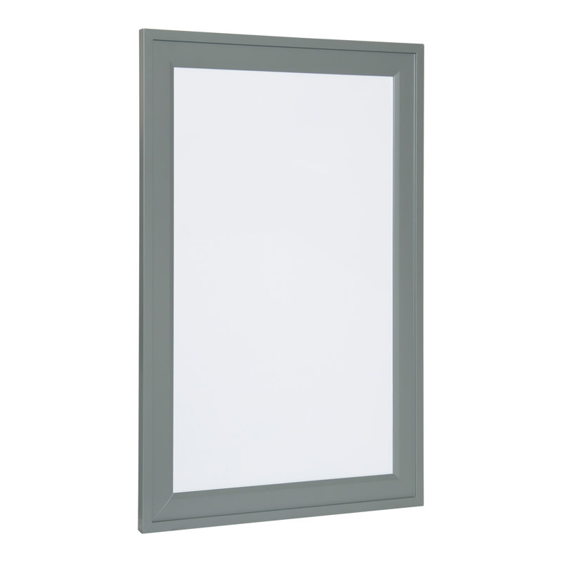 Magnetic Melamine Dry Erase Board, 2.29' H x 1.54' W, Grey