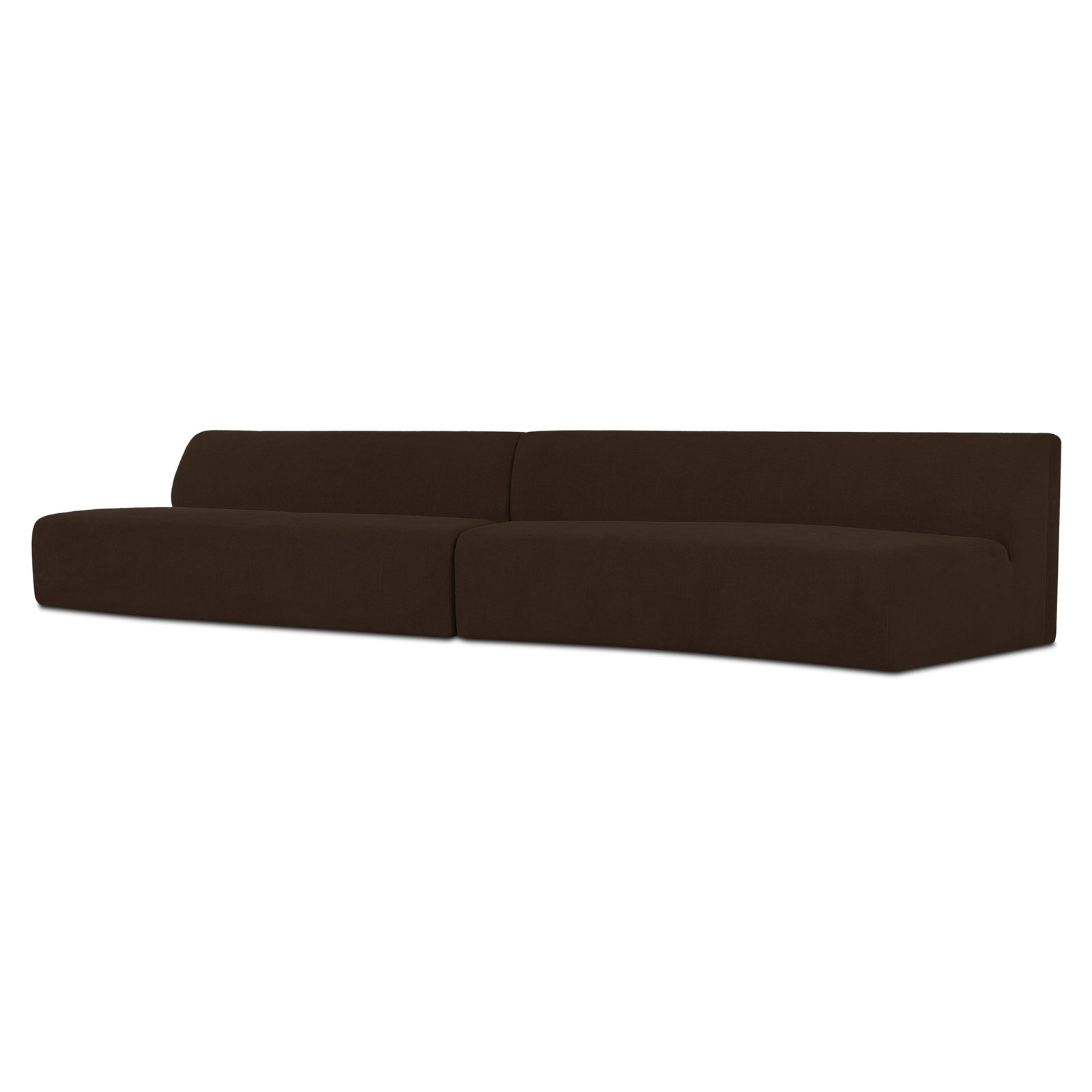 REMI 161" Modular Sofa, Brown