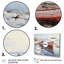 Rouge et blanc, bateau de pêche d'hiver Tranquility I - art mural minimalisme-2094790976-2094790979