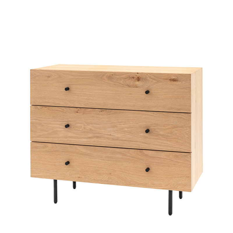 Devontray 90cm W 3 - Drawer Chest of Drawers