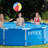 Intex Round Metal Frame Outdoor Backyard Above Ground Swimming Pool-98186999