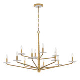 Judi 8-Light Chandelier in Distressed Gold by Breegan Jane