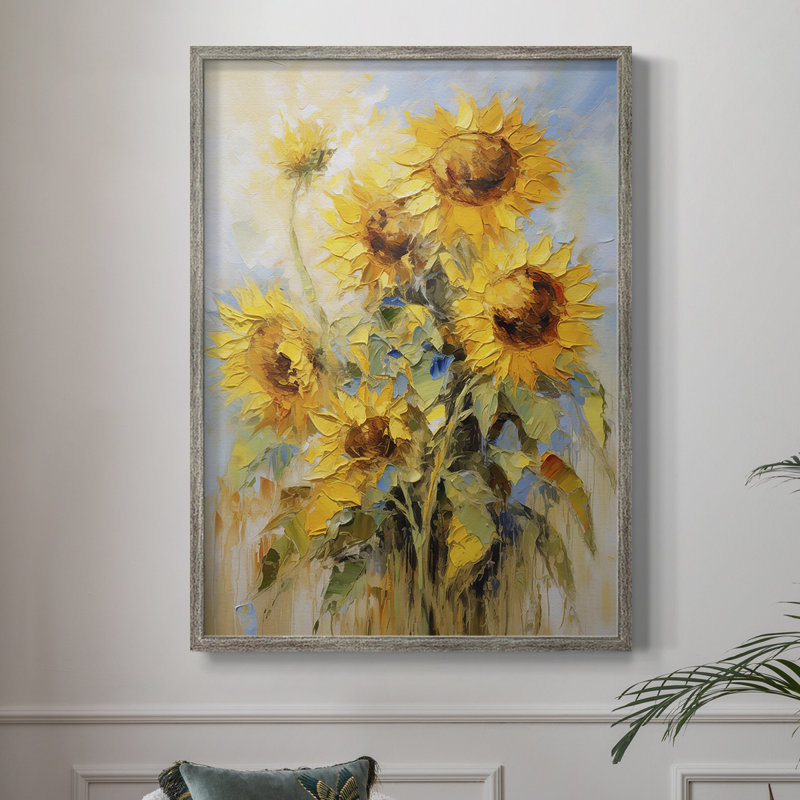 FLORAL Series CDXLV III, reproduction d'art encadrée - bois massif, H 11 po x l 9 po