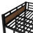 Metal Bunk Bed/Metal Loft Bed,Separable Bunk Beds,With Raised Security Fence,Walnut Color-771683491-771683488