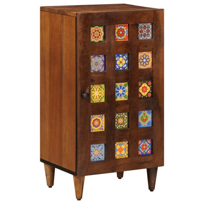 Solid Wood Rectangle Accent Cabinet