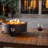 Shameel 6.7" H x 15" W Propane Tabletop Fire Pit with Lid as Lockable Handle for Portable Camping