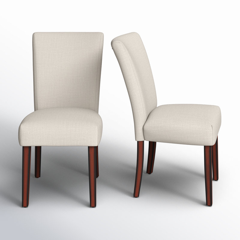 Lancaster 20.5'' H Upholstered Parsons Chair, Polyester Blend Beige 