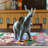 Adam & Friends Home Decor Solid Elephant Sculpture | 1-Piece | Matte Grey Stone