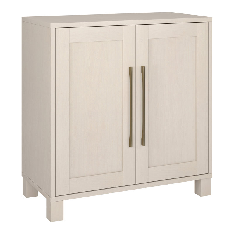 Oridatown 2 - Door Rectangle Accent Cabinet, Alder White