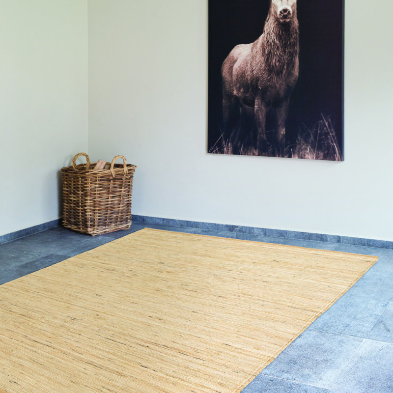 Aerith Hand Loomed Beige Rug, Rectangle 120 x 170cm